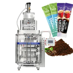 Automatic multilane stick pack vertical form fill seal granule powder sachet dietary supplement powder filling packaging machine