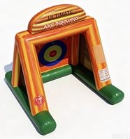 Juego de Lanzamiento de Hachas (1 Jugador) Inflable de PVC para Uso en Exteriores, Hogar y Comercial