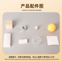 Expérience scientifique DIY : Découverte des caractéristiques des objets – Artisanat scientifique pour enfants, petite création, assemblage en bois fait main