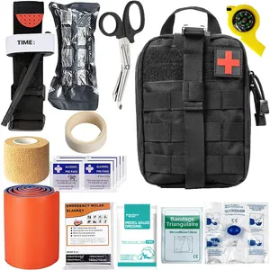 Kit di Pronto Soccorso Tattico per Esterni Firstime, Kit di Emergenza con Cerotto Emostatico Toracico e Laccio Emostatico - Product Image 4