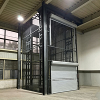 Monte-charge vertical à rail de guidage pour charges lourdes, élévateur de marchandises industriel stationnaire pour le transport de matériaux en usine