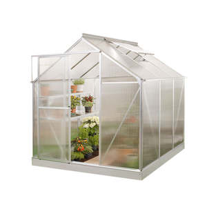 โครงสร้างเหล็กเคลือบผงคุณภาพสูง โรงเรือนปลูกต้นไม้กลางแจ้งแบบเดินเข้าได้ สีเขียว เป็นมิตรกับสิ่งแวดล้อม ประกอบง่าย - Product Image 4