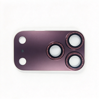 Verre trempé pailleté pour protection d'appareil photo 18 Pro Max, dureté 9H, anti-rayures, étanche, qualité AAA, couverture intégrale