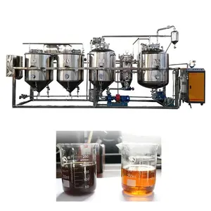 Small Cooking Palm oil refinery machine sunflower oil refining machine