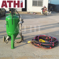 Machine de sablage à sec semi-automatique portable à bas prix, moteur PLC personnalisable