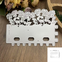 Matériel de découpe et d'embossage en acier au carbone pour scrapbooking DIY, modèle de découpe de roses fait main pour enfants et parents, modèle de gravure de quincaillerie