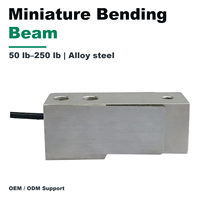 HCE Miniature Bending Beam Vishay MBB Load Cell Akurasi 0,05% Output Analog Dari 50lb hingga 250lb untuk Timbangan Sabuk
