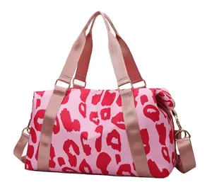 Benutzer definierte wasserdichte Oxford große faltbare Reisetasche Sport-Einkaufstasche für Frauen Gepäck Schulter Handtasche Tasche