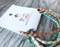 Carte de présentation de bijoux personnalisée avec logo imprimé, carte d'emballage pour collier et bracelet, étiquette pliable avec icônes de réseaux sociaux