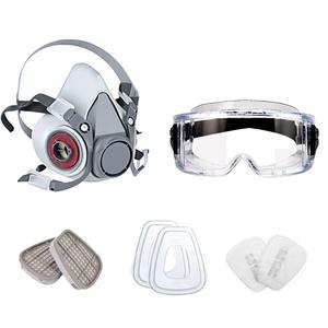 Masker Setengah Wajah CF6200 dengan Set Kartrid Filter B1 Perlindungan Uap Organik Masker Gas Industri Peralatan Perlindungan Pernapasan - Product Image 3