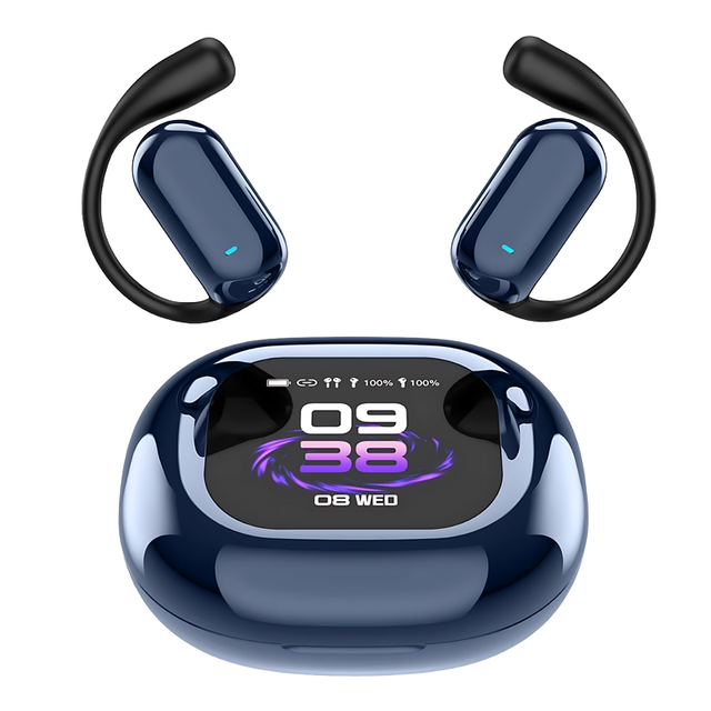 New AI Smart Translation Wireless Earbuds 144 Languages OWS Touch Screen Headphones Digital Display Battery Sports