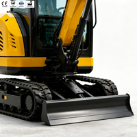 Mini-excavatrice diesel MINI ELEPHANT, petite excavatrice pour travaux de terrassement et de canalisations, design compact, haute efficacité, faible consommation