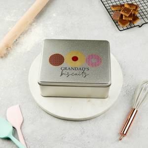 Emballage personnalisé pour biscuits et gâteaux, boîte rectangulaire en fer-blanc à motifs - Product Image 3