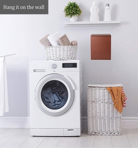 Bamboo Magnetic Lint <b>Bin</b> with Lid, Lint Holder <b>Bin</b> for Laundry Room - Product Image 6