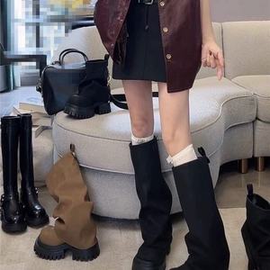 Bottines hautes pour femmes, bottes pointues à la mode pour femmes - Product Image 3