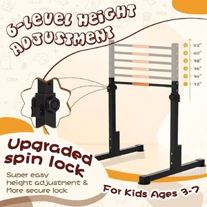 Barra <span class=keywords><strong>de</strong></span> Gimnasia para Niños, Resistente, <span class=keywords><strong>de</strong></span> Acero, para el Hogar, Altura Ajustable, Base Antideslizante, Fácil <span class=keywords><strong>de</strong></span> Montar - Product Image 2