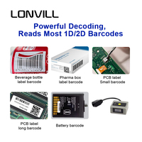 Módulo Lector de Códigos de Barras LONVILL IP54 Resistente a Caídas de 2 Metros, RS232 USB, para Kioscos y Equipos de Autoservicio