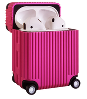 Housse drôle de conception de valise en PC + TPU pour AirPods 3/2/1/pro/pro 2