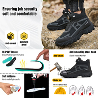 Nuevo Calzado de Seguridad Deportivo Transpirable con Puntera de Seguridad para Hombre, para Trabajo Industrial al Aire Libre, con Suela de Goma