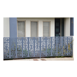Puerta de panel de aluminio cortada con láser, personalizada, puerta de entrada de aluminio para puerta de entrada, moderna, <span class=keywords><strong>principal</strong></span> - Product Image 2