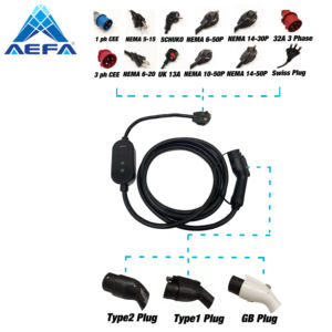 Cargador Portátil para Vehículos Eléctricos de 3.7KW 16A, Carga Rápida para Uso Doméstico con Tipo 1/2/GBT/Tesla - Product Image 5