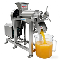 Extracteur de jus d'orange et machine à pulper industrielle commerciale à vis spirale pour fruits