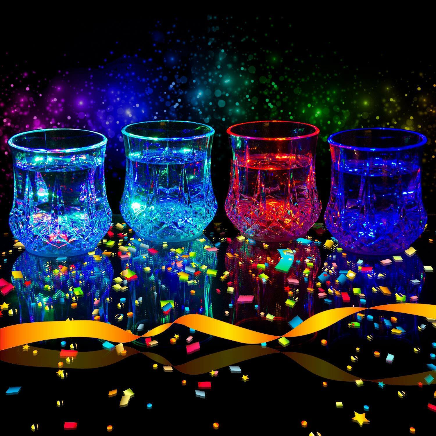 Low Price LED Light Up Wine Glass Safe Food-Grade Material