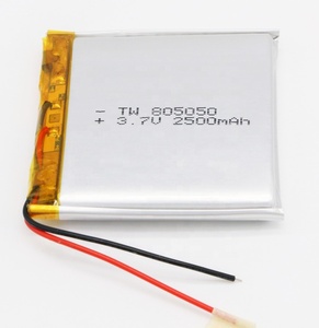 <span class=keywords><strong>2500mah</strong></span> 805050 <span class=keywords><strong>3</strong></span>.<span class=keywords><strong>7v</strong></span> polymer lithium ion battery cell pack ion headphone bluetooth with kc spg connector - Product Image 2