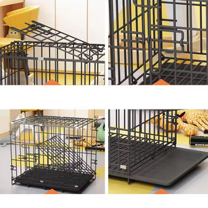 <span class=keywords><strong>Cage</strong></span> pour chien de grande taille, en fil de fer, pliable, avec plateau et boîte en plastique, vente en gros d'usine, taille personnalisable - Product Image 6