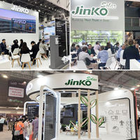 Panel Surya Jinko Tier 1 610W 615W 620W Tiger Neo N-Type TOPCon Mono Half Cell Bifacial Dual Glass 78HL4-BDV Modul PV