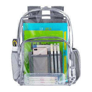 Gros Personnalisés Effacer PVC Transparent Étanche Voyage <span class=keywords><strong>Cartable</strong></span> Femmes Travaillent Sac À Dos - Product Image 4