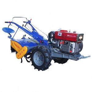 Diesel Powered 2WD Walking Tractor Rotary Tiller 15HP for Professional Field <b>Cultivation</b> - Product Image 4