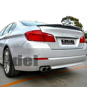 Aileron de coffre arrière style M4 en fibre de carbone F10 pour BMW F10 F18 Série 5 M5 2011-2017, lèvre d'aileron arrière, style automobile - Product Image 3