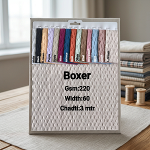Tela Premium de Tejido Waffle Boxer, 220 GSM, Textura de Panal, 60 Pulgadas de Ancho, para Prendas y Textiles para el Hogar - Product Image 2