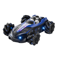 Voiture RC de cascade et de drift à 6 canaux avec lumières, musique, retour automatique, câble USB et télécommande 50M pour enfants et adultes
