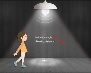 High Brightness 220V E27 Plastic Globe Smart Infrared PIR <b>Motion</b> <b>Sensor</b> <b>LED</b> Bulb - Product Image 3