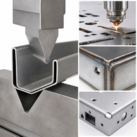 9. Fabrication sur mesure de tôles en aluminium, découpe laser CNC, pliage, soudage, pièces de châssis OEM ODM