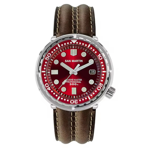 นาฬิกาดำน้ำผู้ชายแบบอัตโนมัติ รุ่นทูน่า ตัวเรือนสแตนเลสสตีล 316L กระจกแซฟไฟร์ กันน้ำ 30ATM  ขอบตัวเรือนแบบวินเทจ  รับทำโลโก้ตามสั่ง ขายส่ง - Product Image 2