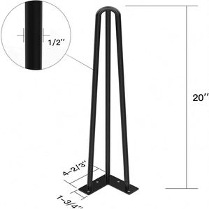 Modern Gold Iron Steel Metal Hairpin Furniture <b>Legs</b> <b>for</b> TV Stand Bed <b>Sofa</b> Outdoor Living Room Versatile Use Bedroom Workshop - Product Image 4