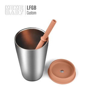Botella de Agua de Viaje para Bebés de Acero Inoxidable al por Mayor, 350 ml, Aislada, Libre de BPA, 100% de Silicona de Grado Alimenticio, Ecológica - Product Image 4