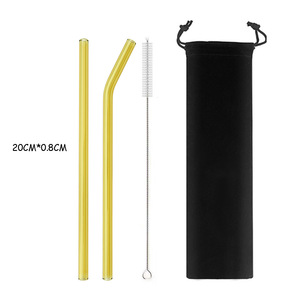 Para pajitas de color para bebidas de jugo de leche 2024, ideas de nuevos productos, vidrio sin Bpa de borosilicato hecho a mano para barra de whisky, 1 pieza con estampado - Product Image 6