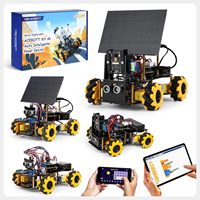 Kit de Robótica con Cámara Inteligente ESP32, Coche Robótico Solar, Kit de Programación Electrónica STEM, Compatible con Arduino/Scratch/Python
