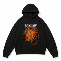 Sweat à capuche en molleton de coton et fibre de bambou pour homme, imprimé avec des strass, coupe classique, streetwear