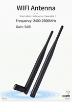 Antenne externe pour routeur Wifi 2,4 GHz 2,4G, gain 5dBi, 2400-2500 MHz