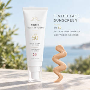 Crema <span class=keywords><strong>solare</strong></span> <span class=keywords><strong>viso</strong></span> colorata LANCE SPF <span class=keywords><strong>50</strong></span>, idratante leggera, copertura naturale, <span class=keywords><strong>protezione</strong></span> minerale con effetto luminoso. - Product Image 1
