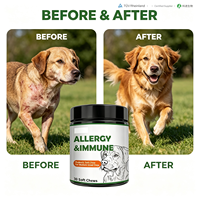 Compléments alimentaires pour animaux de compagnie, poudre de probiotiques multivitaminés, soutien immunitaire pour chiens, santé de la peau et du pelage, santé des hanches/des articulations, santé cardiaque, santé digestive, rapide