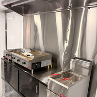 Camión de Comida Móvil de Grado Comercial de Acero Inoxidable de Alta Calidad para Helados y Barbacoa con Equipamiento de Cocina Completo