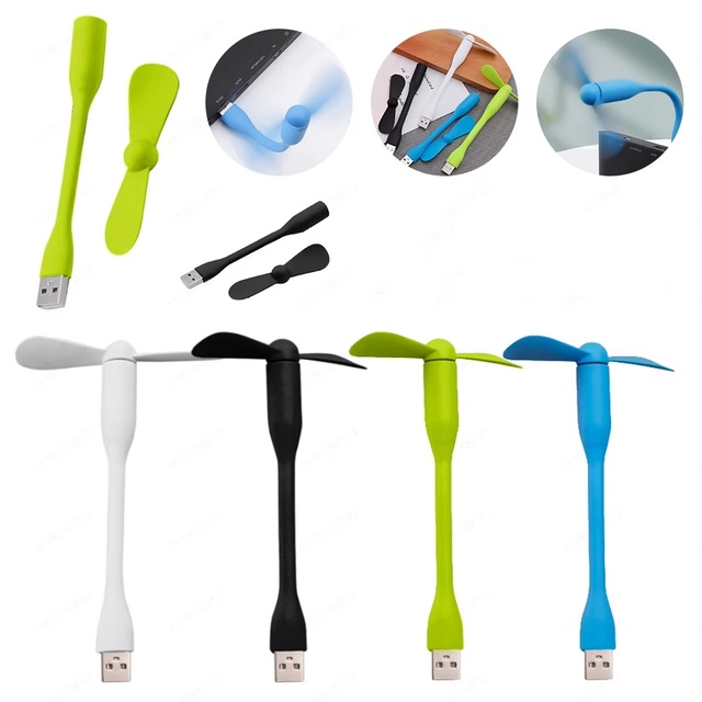 Portable USB Mini Fan Flexible Bendable Summer Cooling Gadget for Laptop PC Bank AC Charger Electric Portable Hand Cool Fan