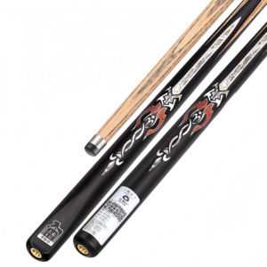 Queue de billard O'MIN Qinggang sculptée et incrustée, pointe de 9,8-10,2 mm, poids de 17,5-18,5 oz, style anglais, pour snooker et billard, vente en gros - Product Image 2