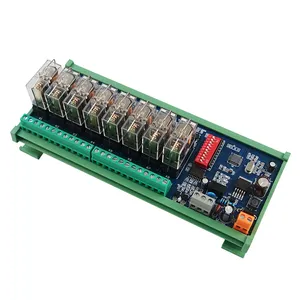 Huaqingjun Originele 8-kanaals Rs485 Communicatie Relais Module Afstandsbediening Modbus Rtu Do Module Voor Apparatuur